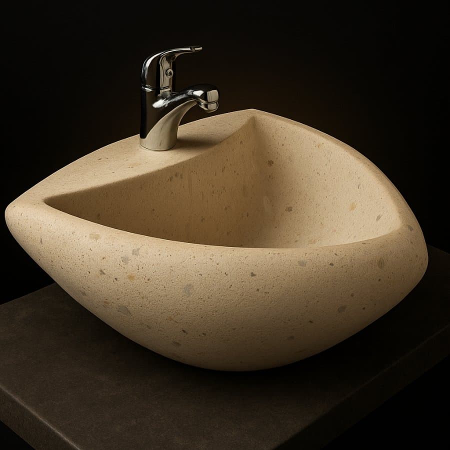 Lavabo moderno — Nauta (Cantera Costera Dorado)