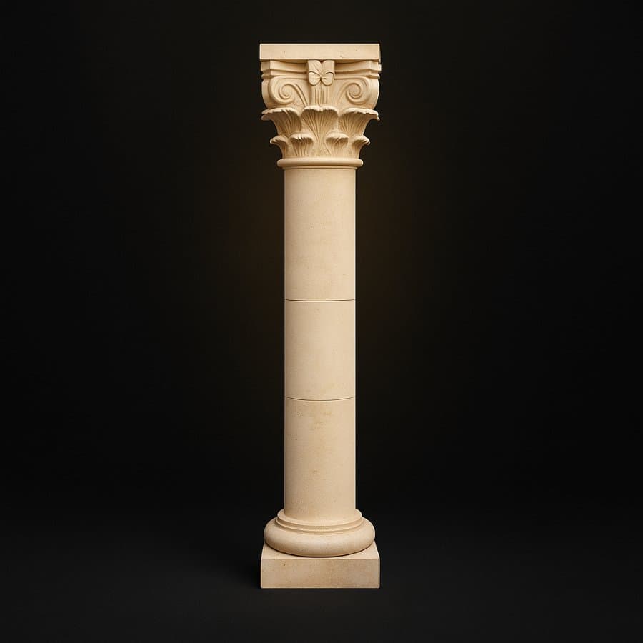 Columna corintia — Cantera beige