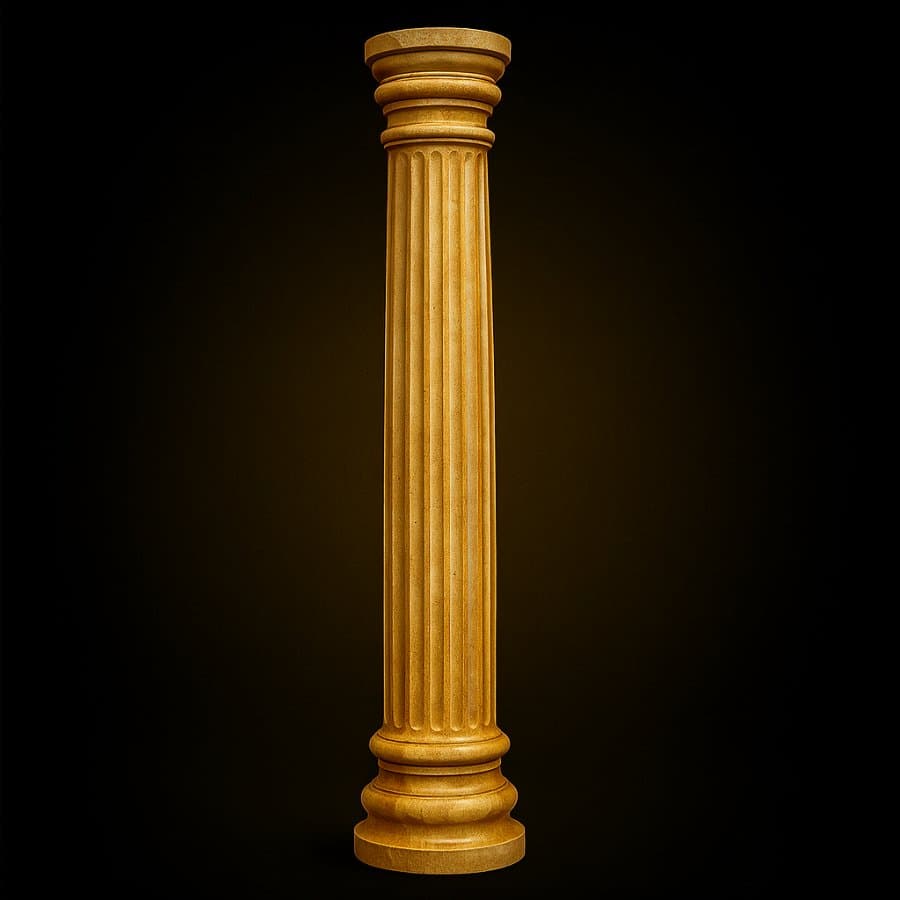 Columna estriada — Cantera dorada