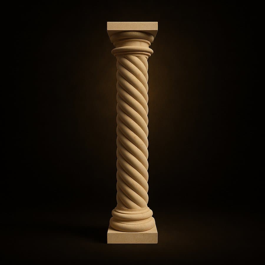 Columna helicoidal — Cantera beige